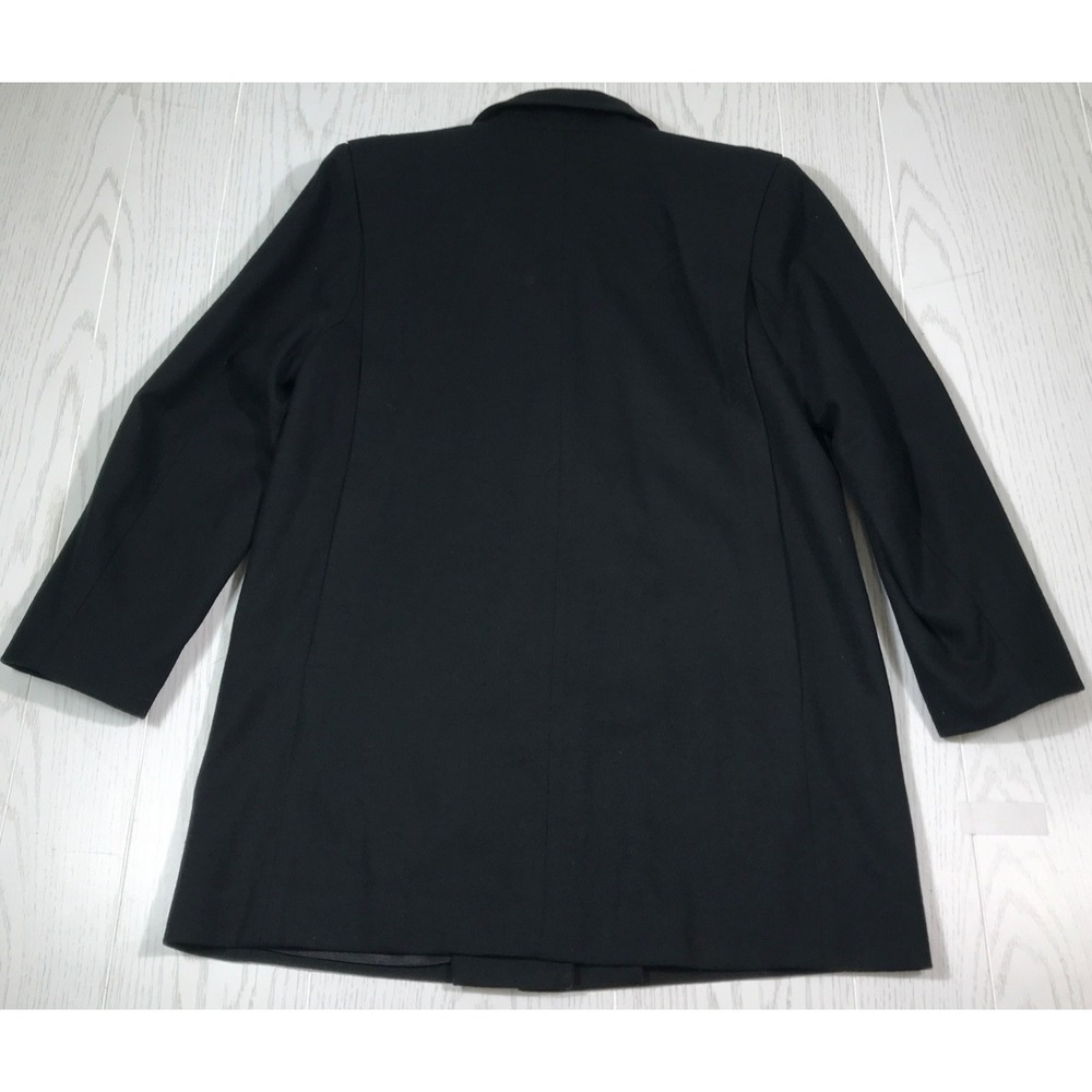 Forecaster Of Boston Pea Coat Women 6 Black Wool Button Up Lined Pockets USA VTG